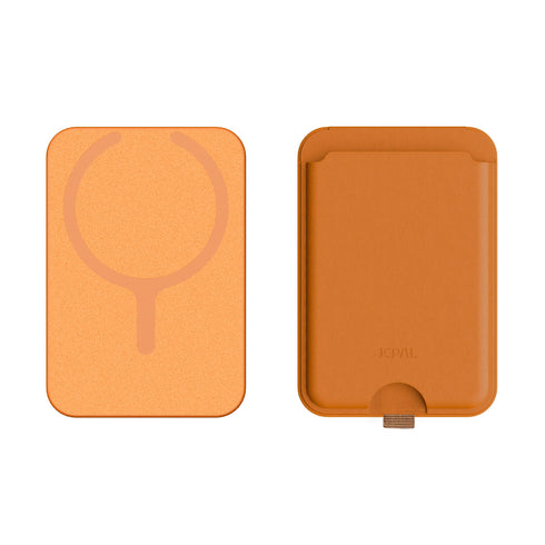 JCPal Cove Magnetic Wallet Stand for iPhone 15/14/13/12 Series MagSafe Compatible Phone Stand with Multiple Viewing Angles